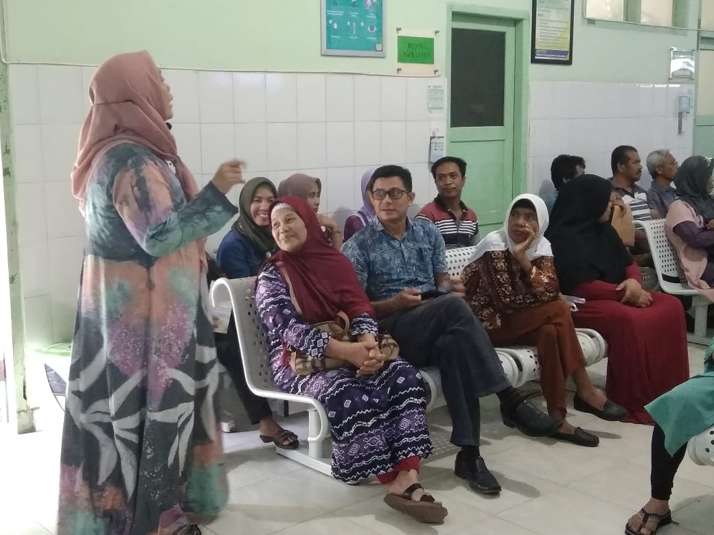 Acara Penyuluhan di Rawat Jalan Tentang PHBS dan Tata Tertib RS di Rumah Sakit Dr. Sobirin Kab. Musi Rawas.