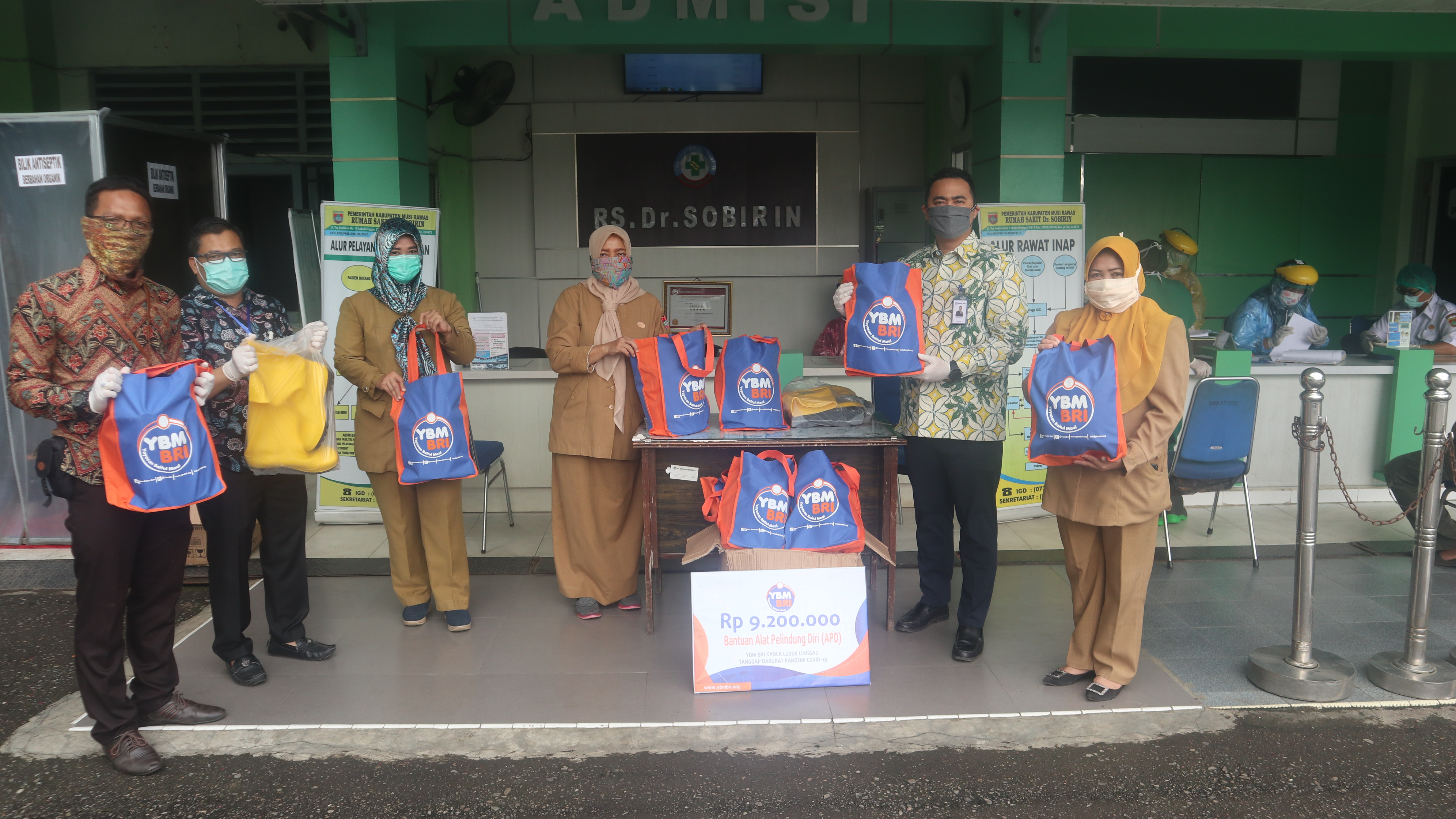 Alhamdulillah. Terima Kasih kepada Baitul Maal - Bank Rakyat Indonesia (YBM-BRI) atas Donasi nya Berupa APD (Alat Pelindung Diri).