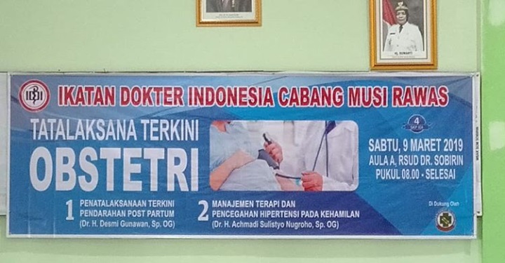 Seminar oleh Ikatan Dokter Indonesia IDI di Aula Rumah Sakit Dr. Sobirin Kab. Musi Rawas